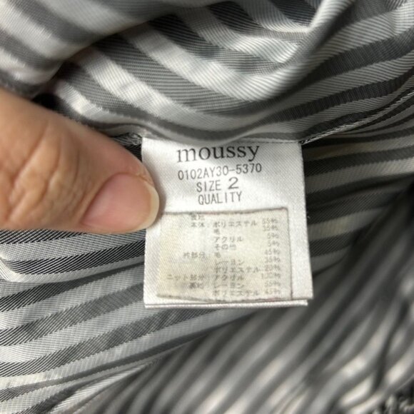 Moussy Vintage Black & White  Tweed Blazer 2 - Picture 11 of 13